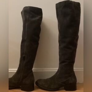 EUC BORN Suede Leather above the Knee Boots